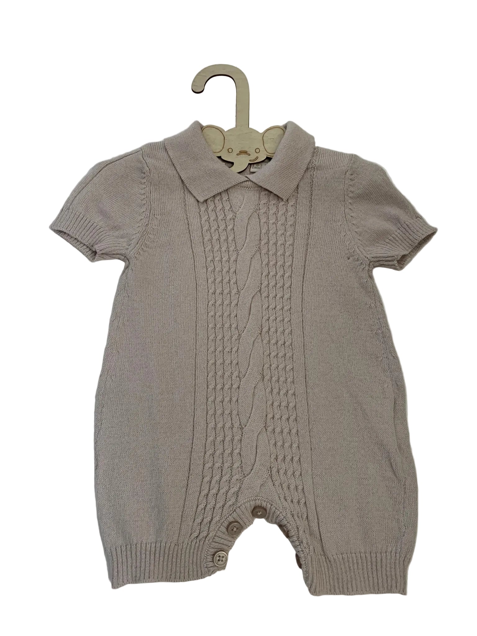 Barboteuse Garçon Taupe
