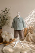 Ensemble vichy et velours