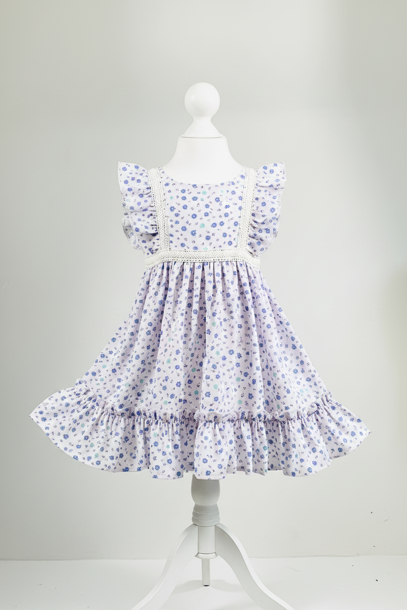 Robe Plume - dos sur mannequin fond blanc - MAISON BRUNE