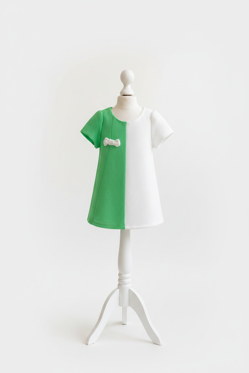 Robe Anna sur mannequin fond blanc - MAISON BRUNE